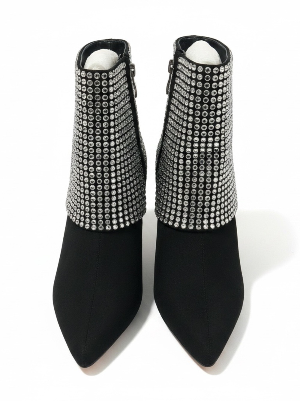 BILLINI VANYA Crystal Foldover Ankle Boots Women’s US 8 EU 39 Heeled